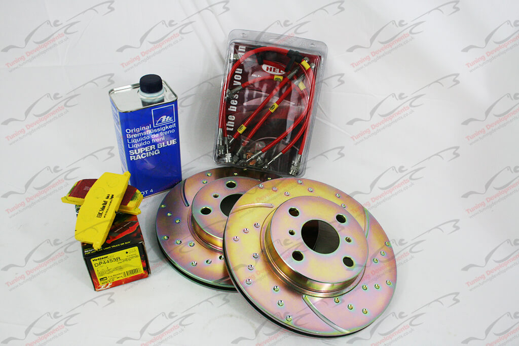 HEL Stainless Steel Braided Front Brake Line Kit For Toyota Starlet 1.3 Turbo EP82 EP91